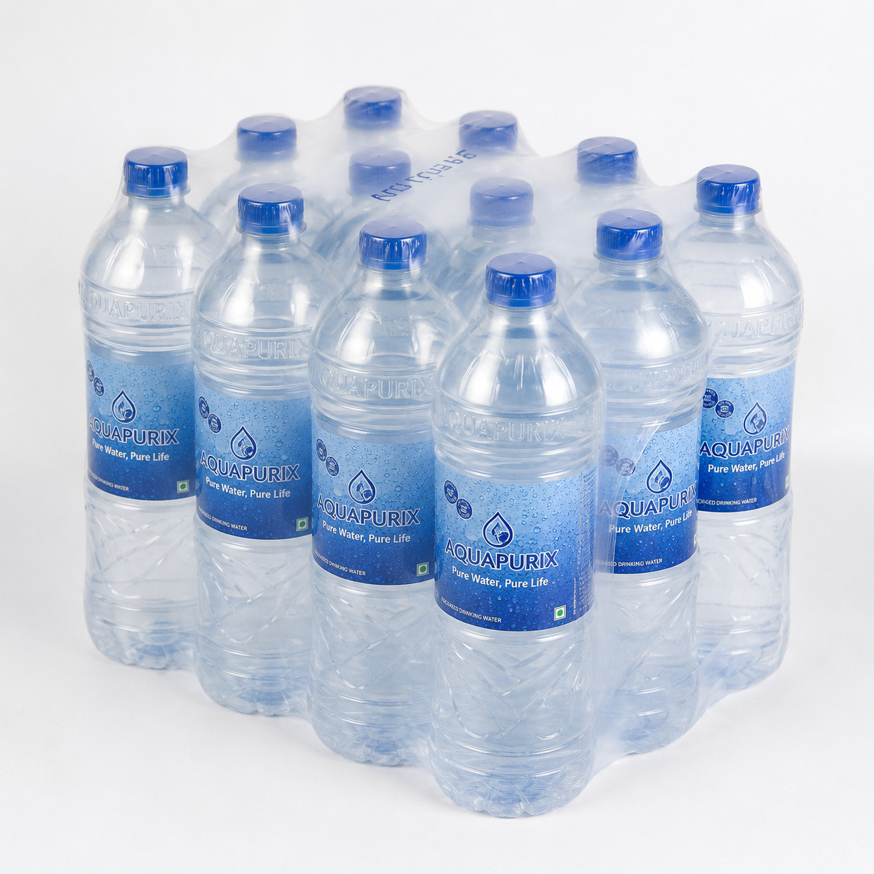 Water packaging and shrink wrapping